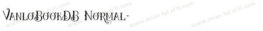 VanloBookDB Normal字体转换